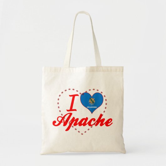 I Liebe Apache, Oklahoma Tragetasche (Vorne)