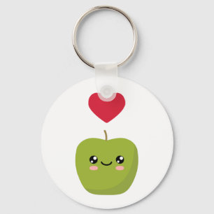 I Liebe Äpfel Schlüsselanhänger