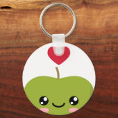 I Liebe Äpfel Schlüsselanhänger (Vorderseite)