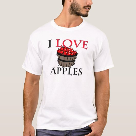 I Liebe-Äpfel T-Shirt (Vorderseite)