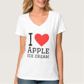 I Liebe Apfeleis T-Shirt (Vorderseite)