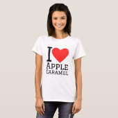 I Liebe Apfelkaramel T-Shirt (Vorne ganz)