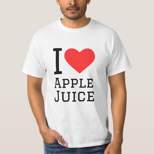 I Liebe Apple Saft T-Shirt (Vorderseite)