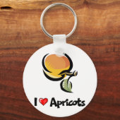 I Liebe Apricots Schlüsselanhänger (Vorderseite)
