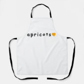 I Liebe Aprikosen Schürze (Vorderseite)