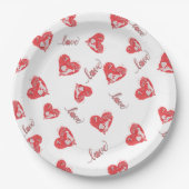 I Liebe APS Zwei-Tone-Kaffee-Tasse Packpapier Medi Pappteller (Vorderseite)