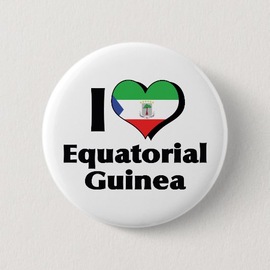 I Liebe Äquatoriale Guinea Button (Vorderseite)