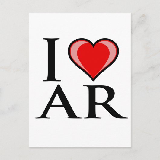 I Liebe AR - Arkansas Postkarte (Vorderseite)