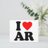 I LIEBE AR POSTKARTE (Stehend Vorderseite)