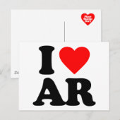 I LIEBE AR POSTKARTE (Vorne/Hinten)