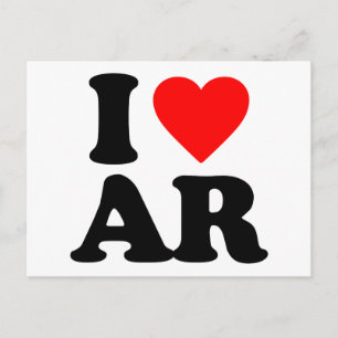 I LIEBE AR POSTKARTE