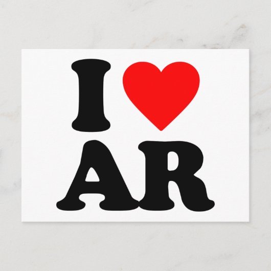 I LIEBE AR POSTKARTE (Vorderseite)