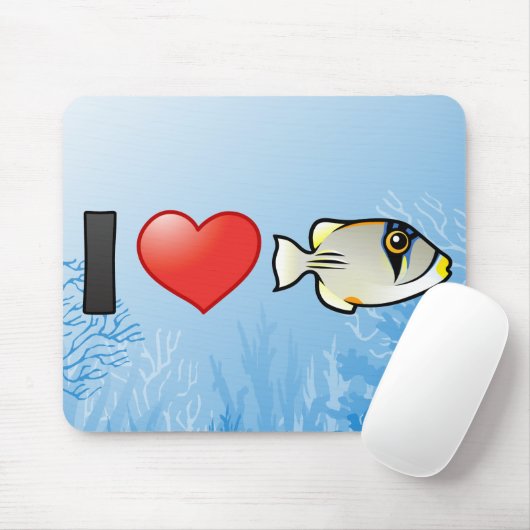 I Liebe Arabian Picassofish Mousepad (Mit Mouse)