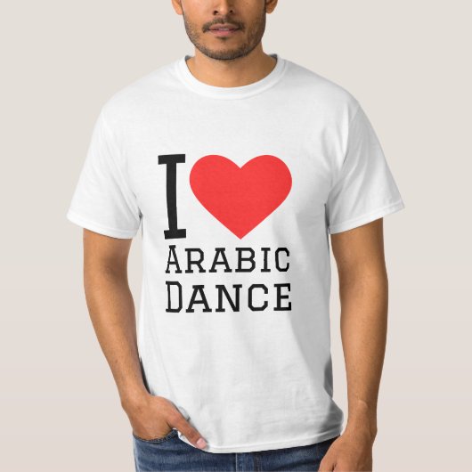 I Liebe Arabischer Tanz T-Shirt (Vorderseite)
