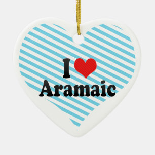 I Liebe-Aramäisch Keramikornament