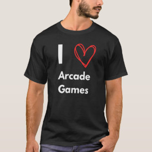 I Liebe Arcade Games Hobby Enthusiasten T-Shirt