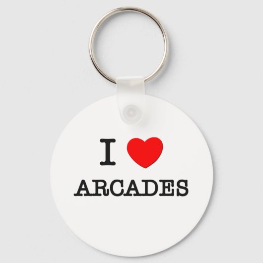 I Liebe Arcades Schlüsselanhänger (Vorderseite)