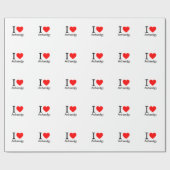 I Liebe Archäologie Geschenkpapier (Flach)