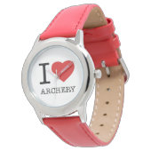 I LIEBE ARCHERY ARMBANDUHR (Schrägansicht)