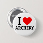 I Liebe Archery Button (Vorne & Hinten)