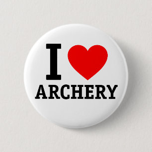 I Liebe Archery Button