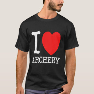 I Liebe Archery Heart Funny T-Shirt