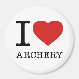 I LIEBE ARCHERY MAGNET