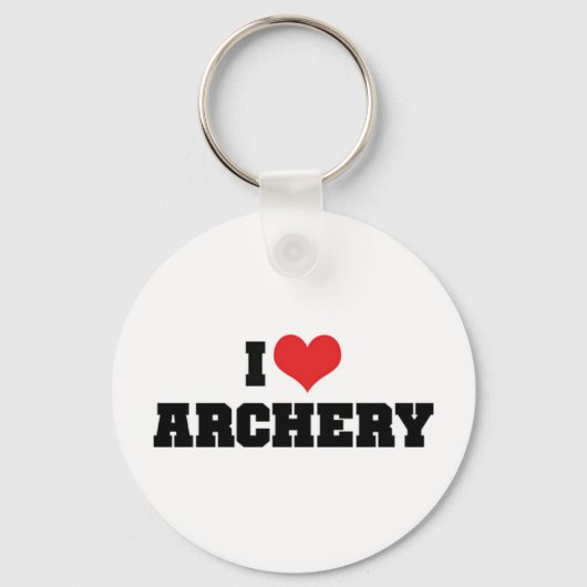 I Liebe Archery Schlüsselanhänger (Vorderseite)