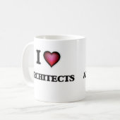 I Liebe-Architekten Kaffeetasse (Vorderseite Links)