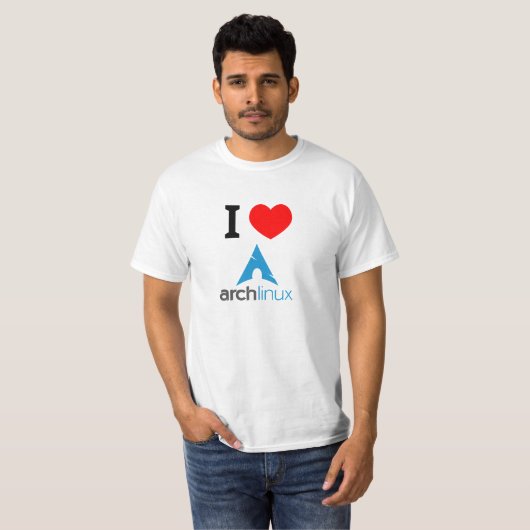 I Liebe ArchLinux T-Shirt (Vorne ganz)