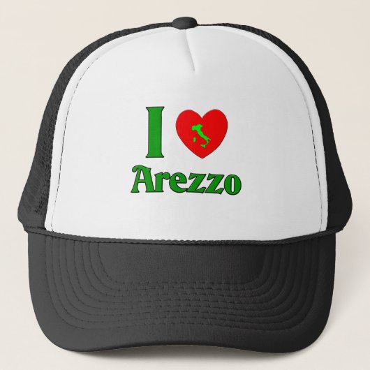 I Liebe Arezzo Italien Truckerkappe (Vorderseite)