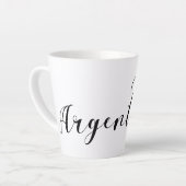 I Liebe Argentinien, Argentinisches Flaggenherz Milchtasse (Linke Ecke)