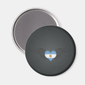 I Liebe Argentinien - Flügel Magnet (Vorderseite/Rückseite)