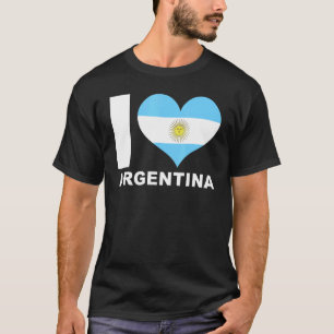 I Liebe Argentinien Herzenflagge Argentinien T-Shirt