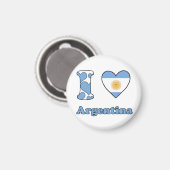 I Liebe Argentinien Magnet (Vorderseite/Rückseite)