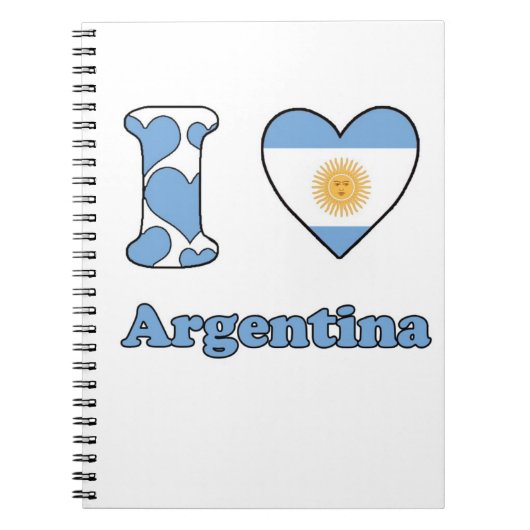 I Liebe Argentinien Notizblock (Vorderseite)