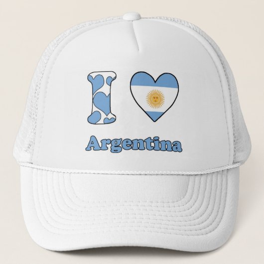 I Liebe Argentinien Truckerkappe (Vorderseite)