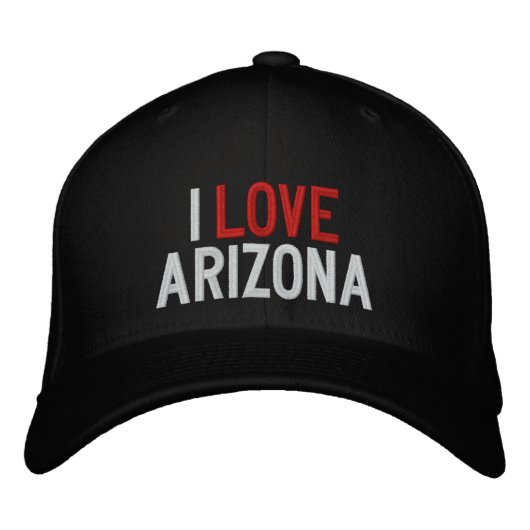 I LIEBE ARIZONA BESTICKTE KAPPE (Vorderseite)
