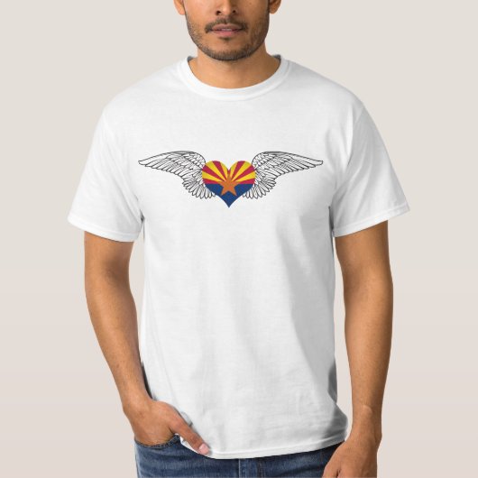 I Liebe Arizona - Flügel T-Shirt (Vorderseite)