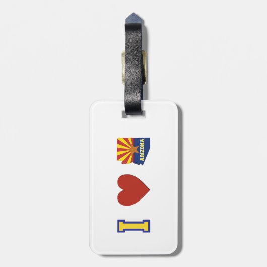 I Liebe Arizona Gepäckanhänger (Rückseite vertikal)