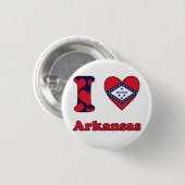 I Liebe Arkansas Button (Vorne & Hinten)