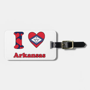 I Liebe Arkansas Gepäckanhänger