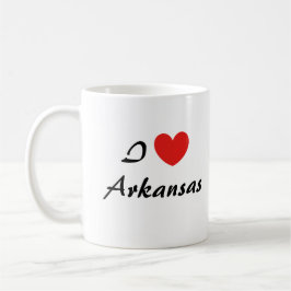 I Liebe Arkansas Herz Typografie Kaffeezubereitung Kaffeetasse