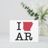 I Liebe Arkansas Postkarte (Stehend Vorderseite)
