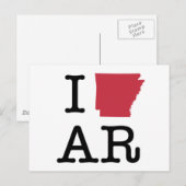 I Liebe Arkansas Postkarte (Vorne/Hinten)