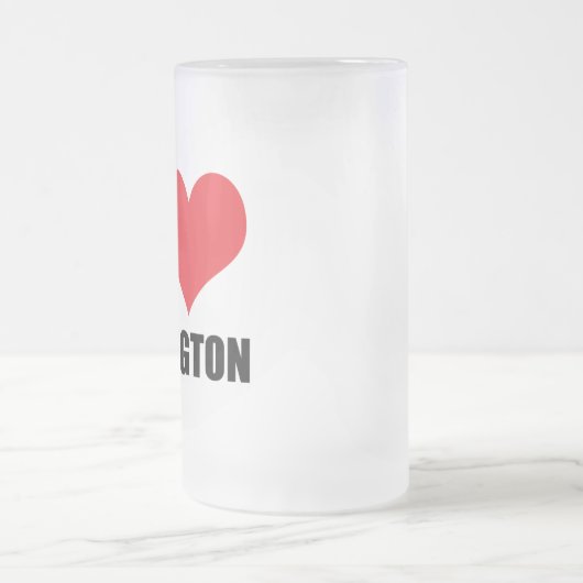 I Liebe Arlington Mattglas Bierglas (Mittel)