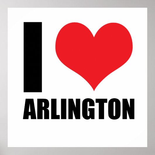 I Liebe Arlington Poster (Vorne)