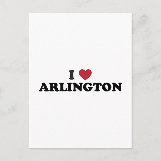 I Liebe Arlington Texas Postkarte (Vorderseite)