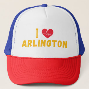 i Liebe Arlington, Texas Truckerkappe