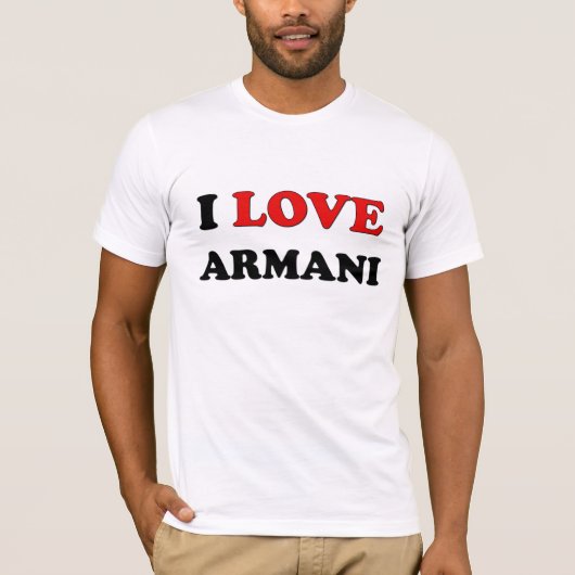 I Liebe Armani T-Shirt (Vorderseite)